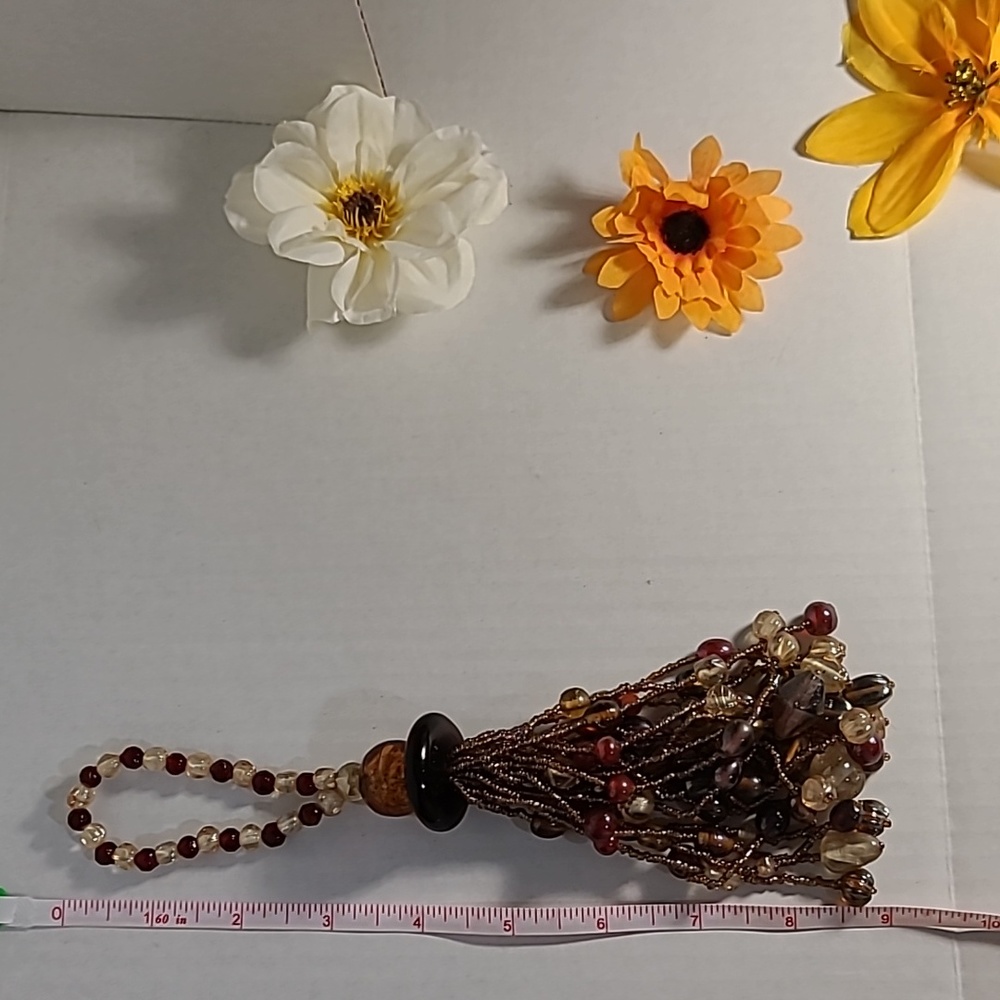 Glass Beaded Oversized Tassel - Picture 6 of 6